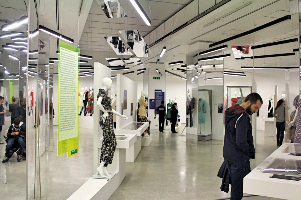 Interior shot of the Women Fashion Power exhibition at Design Museum.jpg